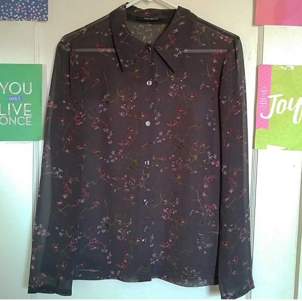 Sheer Button up by The Limited